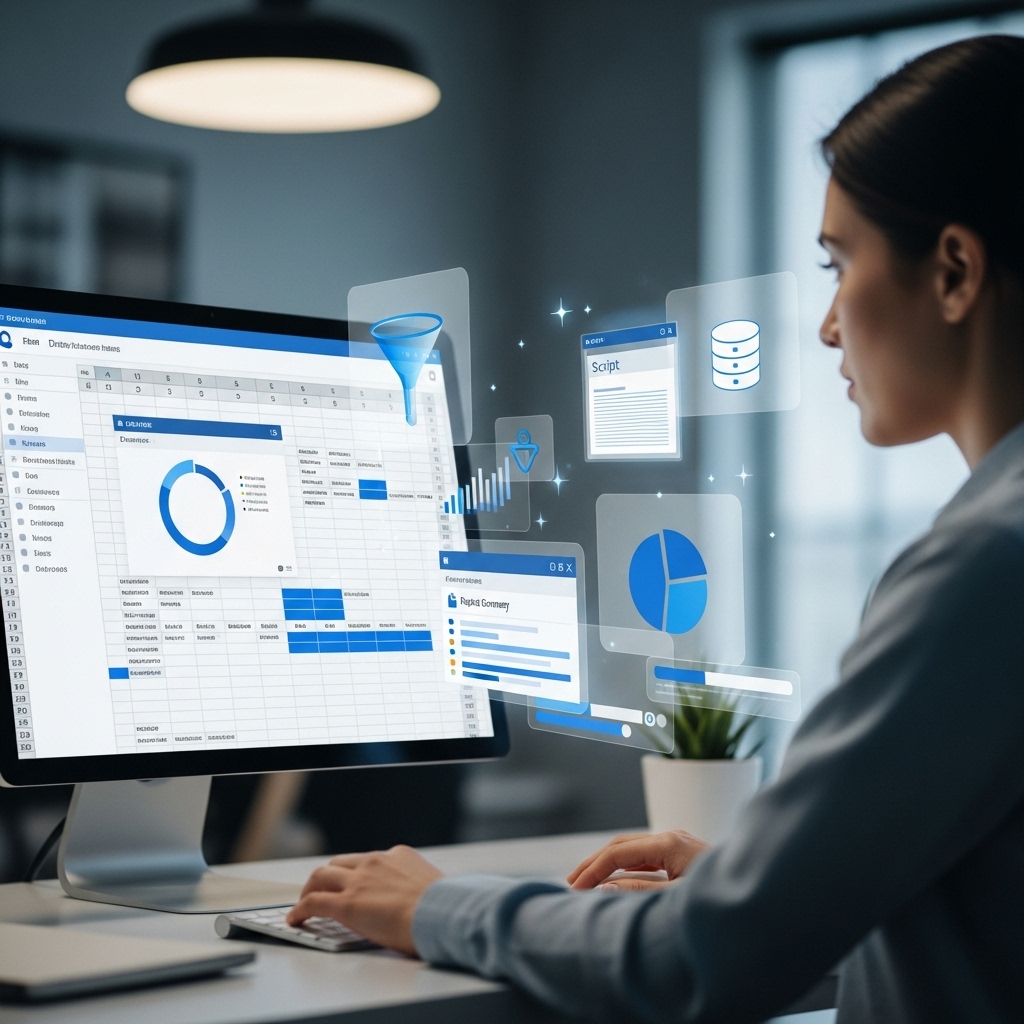 ideal for content about data analysis, ExcelSheets automation, or data engineering